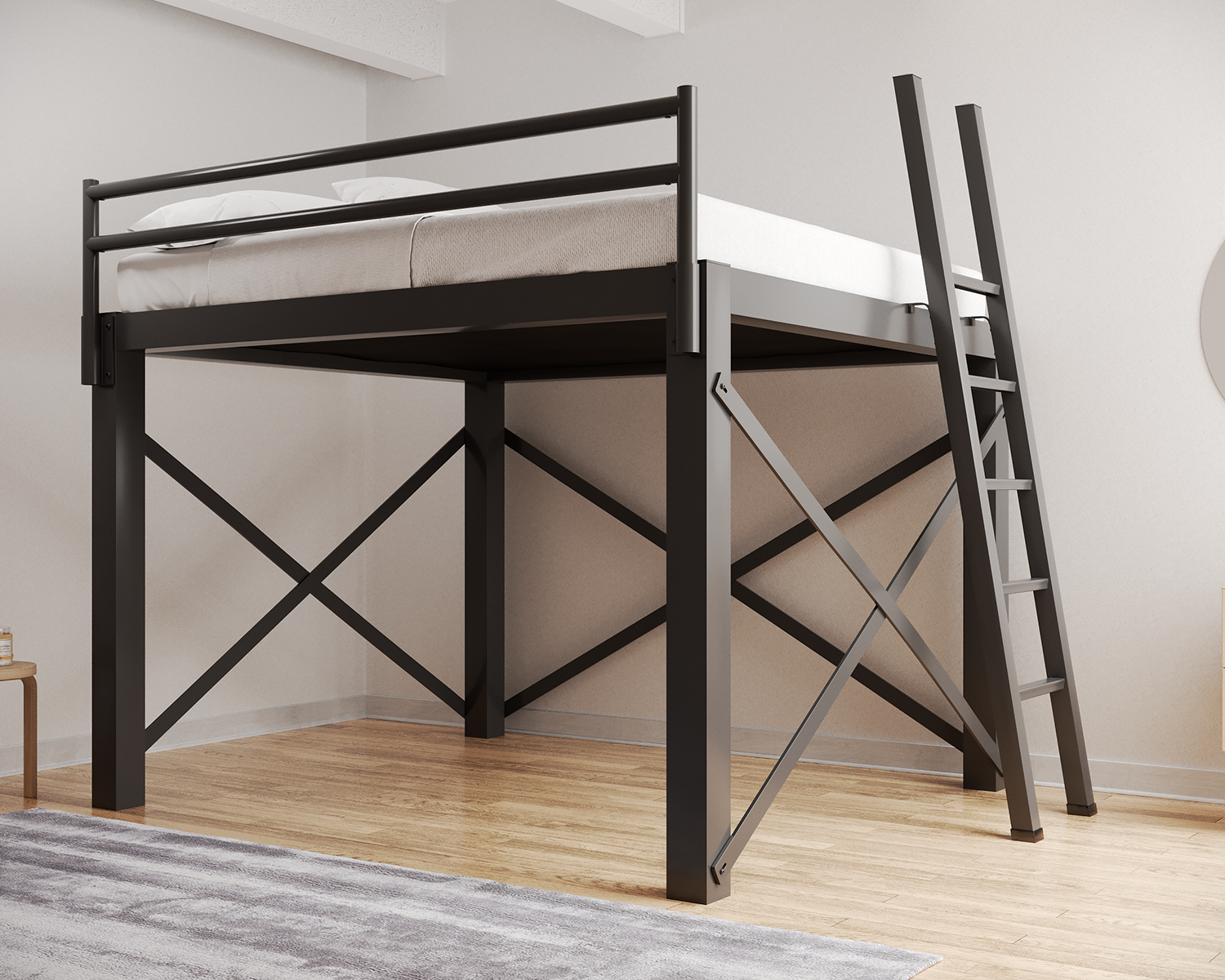 King Loft Bed