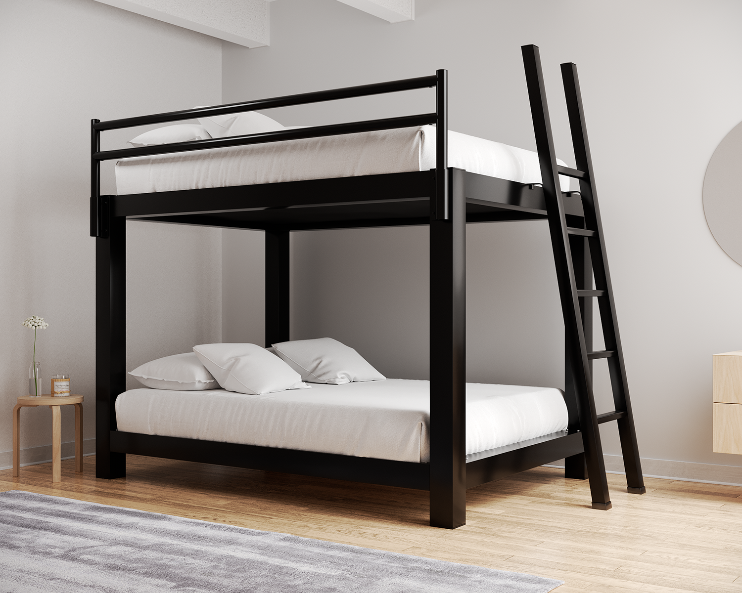 Queen Over Queen Bunk Bed