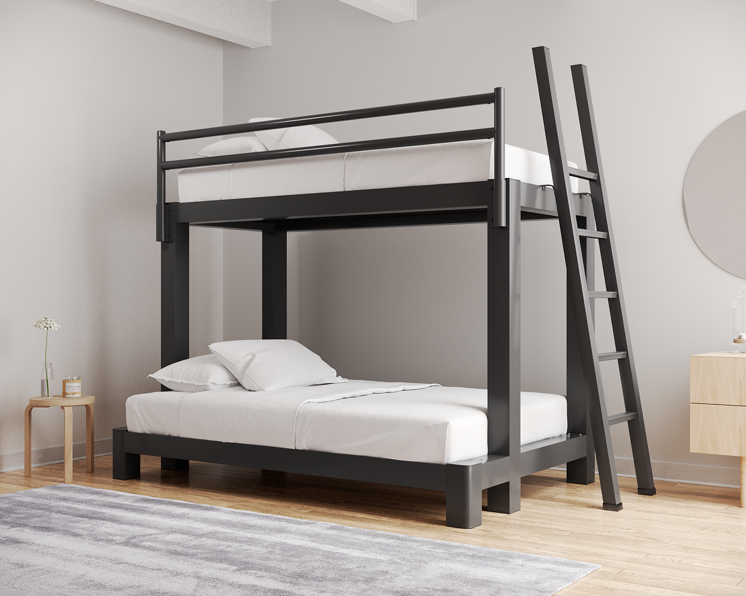 Twin xl over full bunk bed sale